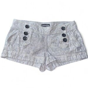 EXPRESS Linen/Cotton Blend Y2K Style 2 in inseam Short Shorts Size 2